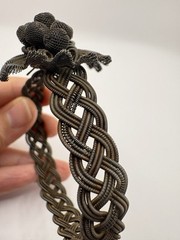 Antique German Silesian Iron Wire work Grape Cluster Bracelet