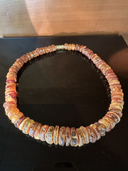 Vintage Raw Unpolished Baltic Amber Nuggets Chunks Necklace 52 gr, 18” L
