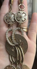 Lot Of 3 Vintage Gold Tone Necklaces Costume Estate Jewelry (see description)