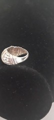 🔥🔥🔥Sterling Silver Ring Beautifully Accented in 14 K Gold 🔥🔥🔥