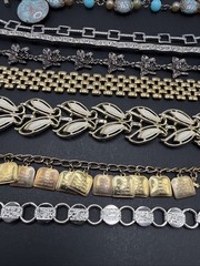 Lot Of 10 Bracelets Vintage To Now Some Signed Ls Cov S-80 N J4