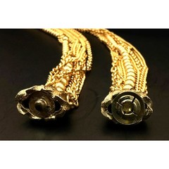 Vintage 1960’s Goldtone Multi-strand Necklace Unsigned Beauty
