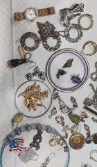 1.5 Lb. Bag Of Estate Costume Jewelry Parts/Pieces