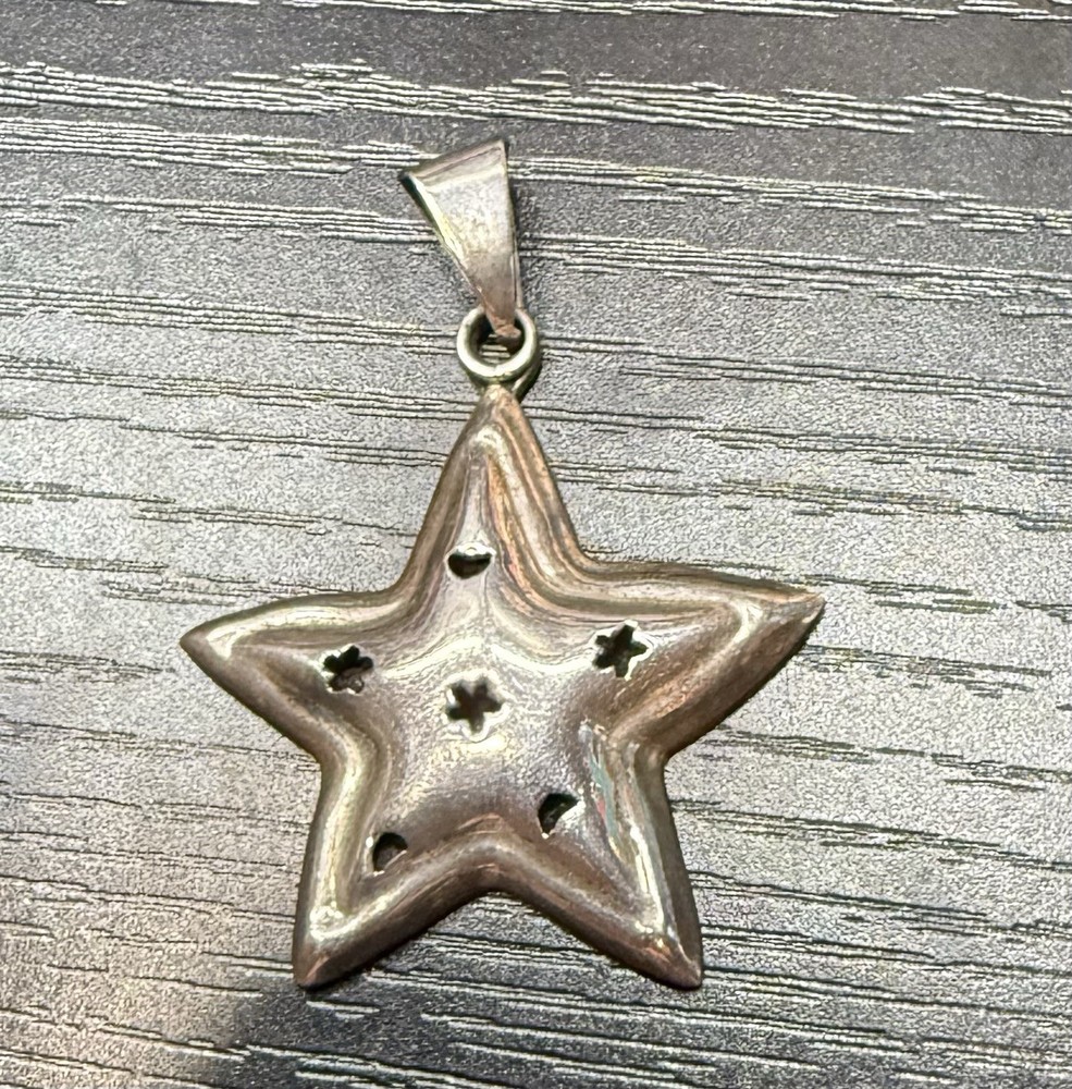 Vintage Mexican Sterling Silver Celestial Star Pendant – Taxco TC-205