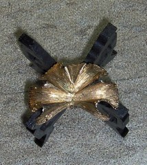 Vintage S.G. D’OR Dress or Shoe Clip On gold tone Flower or Leaf