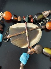 Vintage Necklace 34″ Adjustable Estate Indian Tibet Nepal Himalayan Talisman
