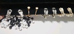 Stunning Lot Clip-On & Screwback Rhinestone Earrings High Quality 50s-60s