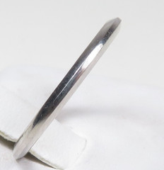 Antique Art Deco Platinum Womens Wedding Band Ring Size 4.75 UK-J width 1.64 MM