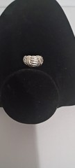 🔥🔥🔥Sterling Silver Ring Beautifully Accented in 14 K Gold 🔥🔥🔥
