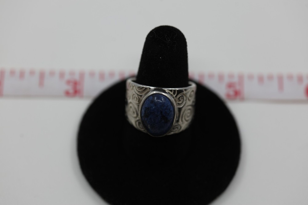 Lapis Blue Gemstone Ring Sterling Silver
