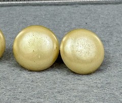 Antique Art Deco Celluloid Chain Link Cufflinks Ivory Pearl Button Style 1920s
