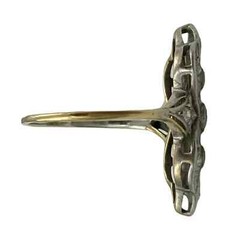 2Ct Art Deco Style Lab Created Diamond Engagement Wedding 14K White Gold FN Ring