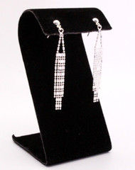 Exquisite Contemporary Sterling Silver Drop Waterfall Necklace Earrings Set