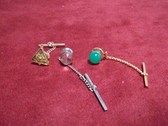 Lot of 2 Collar pins 7 Tie Pins Crosses ANS Child NAF Shield Delta N A Aviation