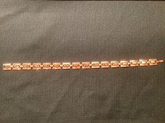 Renoir copper choker necklace, vintage