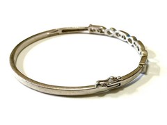 VINTAGE 925 STERLING SILVER & RHINESTONE BRACELET SIGNED SL 10.41 GRAMS 6-42