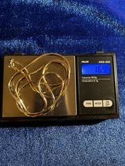Vintage Sterling Silver Gold Vermeil Milor Italy Quality Box Snake Chain 29in