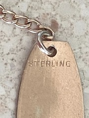 Vintage Cynthia ID Identity Bracelet Sterling Silver Engraved Petite 6″ Long