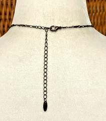 Vintage VCLM Brass Tone Purse Brown Rhinestone Locket Pendant Necklace