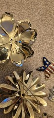 Vintage Brooches Set Mixed Lot Materials Metal Wood Plastic Gold Tone