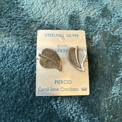 Silver Plate Earrings VTG Carol-Jane Creations