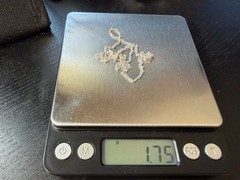 1.75g Vintage Sterling Silver 925 Rope Chain Necklace 18 in M