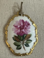 vintage Rosenthal HP Porcelain Pendant Rosenthal COLLECTOR PIECE