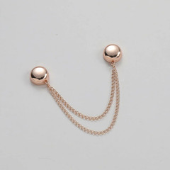 1pc Magnetic Chain Brooch Buckle Alloy Clothing Clip Button Accessory – NEW