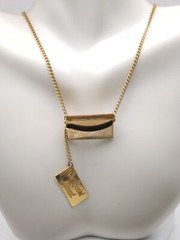 Paradise Signed Our Special Moment Secret Gold Toned Necklace Jewelry Gift Lot