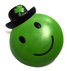 Vintage 90’s Hallmark Cards St Patrick’s Day ” HAPPY FACE ” Holiday Pin / Brooch
