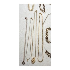 10 Necklaces 9 Bracelets Goldtone Costume Jewelry Lot Y2K Bangles Chains
