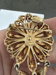 Vintage stunning Francois pin brooch MISSING RHINESTONE