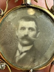 Antique Gold Filled Double-Sided Photo Pendant