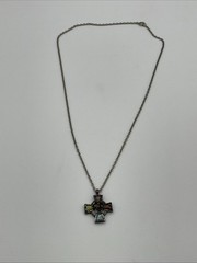 Unique Scottish Celtic Cross Stones Various Colors Necklace Beautiful Christian