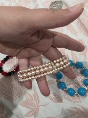Vintage Multicolor Beaded, Bangle, Cuff, Chain, Charm Bracelets Lot