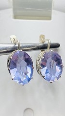 Earrings Silver 875 USSR vintage star Women’s jewelry, gifts, 339