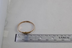Antique Victorian Rolled Gold Floral Expandable Bangle Bracelet Read