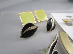 Vintage Modern Varying Styles Multicolor Enamel LOT of 14 Post Earrings 195A