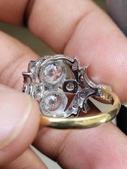 Art Deco Style 2.5Ct Round Cut Lab Created Diamond 925 Silver Engagement Ring