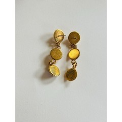 Regal Earrings VTG Crystal Rhinestone Tiered Elegant Gold Jeweled pierced Dangle