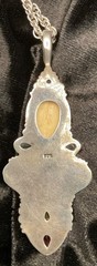 VINTAGE SAJEN MOON GODDESS 925 Sterling silver pendant and necklace