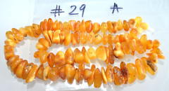 45gr RUSSIAN SOVIET BALTIC AMBER BEAD NECKLACE 琥珀 BRACELET STONE PENDANT EARRING