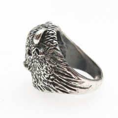 925 Sterling Silver Vintage Buffalo Oxidized Ring Size 8.75