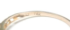 Antique Art Deco Engagement 14K Rose Gold Ring Size 7 UK-N1/2 EGL USA