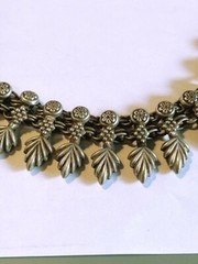 BEAUTIFUL MIXED METAL CHOKER NECKLACE NEPAL VINTAGE PIECE IN EXCELLENT CONDITION