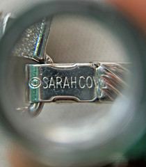 Vintage Sarach Coventry Bird Cage Silver Tone Openwork Panel Link Bracelet
