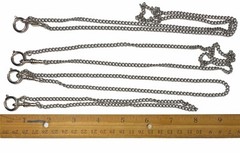 Pocket Watch Chain Necklace. Charm Holder Necklace. Silver tone. Choose Length.