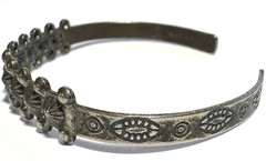 Vintage Jewelry Bracelet Cuff SIGNED SANFORD Southwestern Style Silver 17