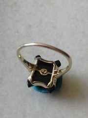 Antique Rare Memento Mori 14kt Yellow Gold, Diamonds,Rubies Stone Ring