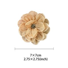 7cm Flanged Fabric Flower Brooch Pin for Women Girls Cute Handmade Rhinestone…